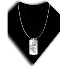Roxx Jewellery 925 Ayar Gümüş Nazar Duası Erkek Kolye
