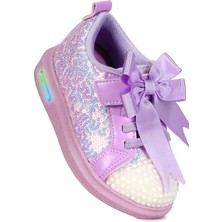 Kiko Kids Janes Işıklı Cırtlı Fiyonk Kız Çocuk Spor Ayakkabı