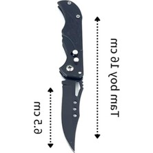 Esranın Dünyası Kamp Outdoor Mini Düğmeli Çakı 16 cm Kemer Aparatlı