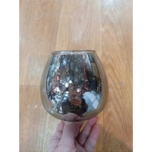Füme Rengi Oval Fanus Avize Camı E27, 13CM Çap, 12,5cm Boy
