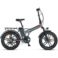 Mosso Ignera-Rr Elektrikli Katlanır Bisiklet 420H Hd 20 Jant 7 Vites Mat Antrasit Kırmızı