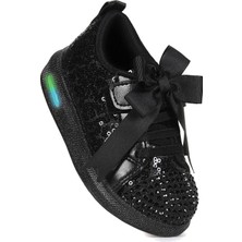 Kiko Kids Janes Işıklı Cırtlı Fiyonk Kız Bebek Spor Ayakkabı