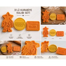 Otscraft Studio Stranger Things 3’lü Kurabiye Kalıbı Seti Cookie Cutter