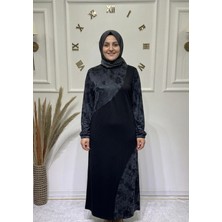 Modaminar Kadın Yeni Sezon Kupra Kumaş Kristal Elbise