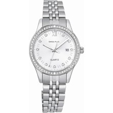 Swiss Plus Kadın Kol Saati - Elegance Collection Model-6  ST6131AF Plus Silver Stone