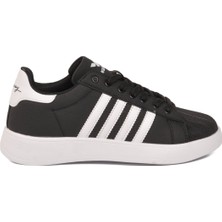 Walkway Siyah-Beyaz Hafif Unisex Spor Ayakkabı 26112 Senti G