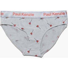Paul Kenzie x Durex - Desenli Kadın Slip Külot - Lovepop