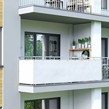 50CM Polyester Balkon Korkuluğu Brandası, Bahçe ve Çatı Koruma Tente