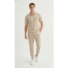 Fifty Color Premium Unisex Fitilli Kumaş Polo Yaka T-Shirt ve Eşofman Takım