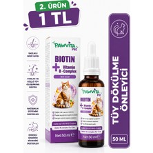 Kediler Için Biotin B Complex Damla Tüy Dökülmesi Karşıtı Tüy ve Deri Bakımı 50 ml