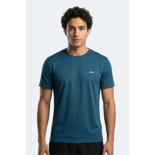 Slazenger Haunted I Erkek  Petrol Tişört