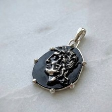 Ebrar Silver Gümüş Başak Burç Kolye Ucu Mat 925 Ayar Gümüş Başak Figürlü Unisex Kolye Ucu