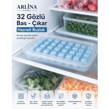 32 Gözlü Bas Çıkar Buz Kalıbı Mavi