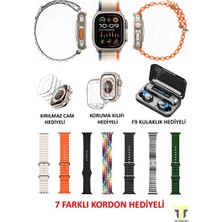 Y60 Ultra Plus Akıllı Saat, Bluetooth Kulaklık ve Kordon Seti, Kasa Koruma