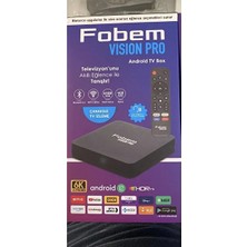 Esdiva Butik Fobem Vision Pro Yüksek Performanslı Android TV Box, 4GB RAM, 64GB Hafıza, Bluetooth ve WiFi Bağlantı Özellikleri