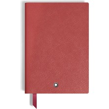 Montblanc Saffiano Deri Kırmızı Orta Boy Defter 134764