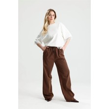 Rose Arya Kahve Kirli Paça Pantolon