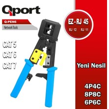 Binbir Göz Bilgisayar Qport Q-Pen6 Yeni Nesil Ez RJ45-RJ11-RJ12 Pense