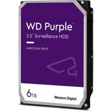 Binbir Göz Bilgisayar Wd Purple 6tb 5400RPM 256MB Sata3 WD64PURZ 7/24 HDD Resmi Disti Garantili