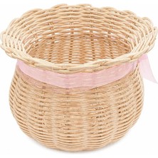Sipariş Box Bohem Çok Amaçlı Dekoratif Bambu Rattan Örgü  16X11  Sepet