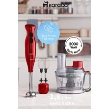 Çok Amaçlı Mutfak Robotu 6'lı Set, Güçlü 2000W Motor ile Kullanışlılık