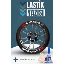 Baghes Lassa Motosiklet ve Otomobil Araç 3D Oto Lastik Yazısı Sticker Arma Seti – 8 Adet