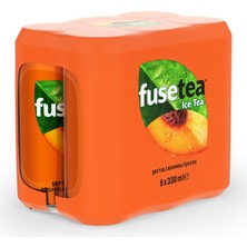 Fuse Tea Şeftali Aromalı Soğuk Çay Kutu 6X330 ml