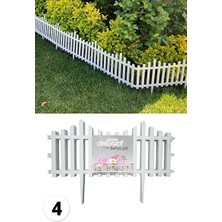 Yeşil Plastik Bahçe Çiti, Peyzaj Koruma Paneli, 4'lü, 2.36 Metre, Dekoratif Çiçek Çiti