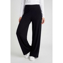 Tommy Life Tommy Lıfe Bayan Pantolon Palazzo Siyah  T18BY-94681