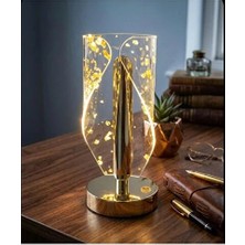 Şık ve Modern 3 Modlu USB Şarjlı Masa Lambası 22CM, Dekoratif Abajur