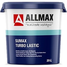 Allmax Sumax Turbo Lastic Süper Elastik Hızlı Priz Su Yalıtım Harcı 20 Kg.