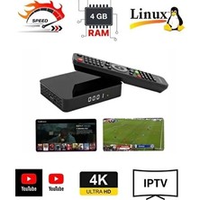 4K Çanaklı Çanaksız Uydu Cihazı Ip.tv Yayınlı Linux 4gb Ram