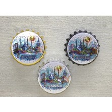 SÜS Mey Ithalat® Istanbul Temalı Gazoz Kapağı Magnet - Model 2