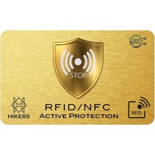 Hikers Hıkers Rfıd Temassız Kart Koruyucu Nfc Bloklayıcı Anti Kopyalama