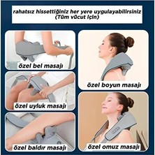 Iki Taraflı Isıtmalı Omuz ve Boyun Masaj Cihazı, 3 Modlu, Elle Ovma Etkili