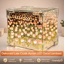 Sonsuz Lale Gece Lambası, Sihirli Ayna Işıklı, Sevgili ve Arkadaşlar Için