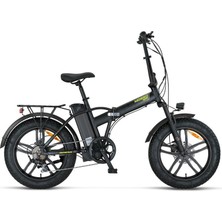 Mosso Ignera-Rr Elektrikli Katlanır Bisiklet 420H Hd 20 Jant 7 Vites Mat Siyah Lıme