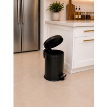 Kosava Siyah 12 Litre Pedallı Çöp Kovası
