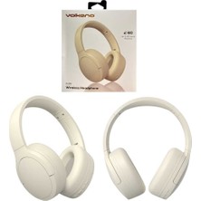 Volkano VK-10001 Kablosuz Kulak Üstü Bluetooth Kulaklık Beyaz