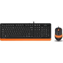 Binbir Göz Bilgisayar A4 Tech F1010 Kablolu USB Standart Turuncu Q Klavye+Mouse