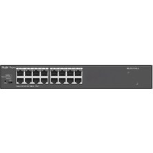Binbir Göz Bilgisayar Ruıjıe Reyee RG-ES116G-L 16 Port 10/100/1000 Yonetılemez Rack Mount Swıtch Metal Kasa