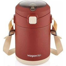 Vagonlife Çelik Yemek Kabı Tek Hazneli Iki Bölmeli Lunch Box BL10081 1800 ml