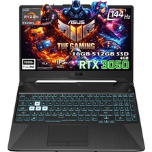Asus Tuf Gaming A15 FA506NCG-HN206 Ryzen 7 7445HS 16 GB 512 GB SSD RTX3050 15.6" Full Hd Gaming Laptop - Outlet