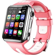 Çocuk Akıllı Saat, 4g, Görüntülü Konuşma, Gps, Wifi, Çift Kamera, Pembe