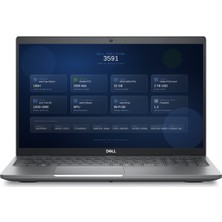 Dell Precision 3591 Ultra 9 185H Vpro 32 GB 2 Tb SSD 8gb Rtx 2000 Ada 15.6" Fhd Freedos Taşınabilir Iş Istasyonu