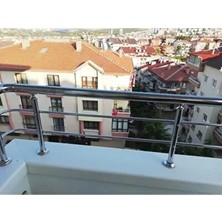 Paslanmaz Balkon Korkuluğu, 100 Cm, Dayanıklı ve Şık Tasarım