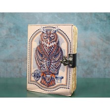 Hereveoyuncak Baykuşlu Deri Defter Modell 3