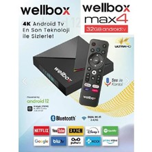 Yüksek Çözünürlüklü 4K Ip Tv Box, Dahili Wi-Fi, Sesli Komut Desteği