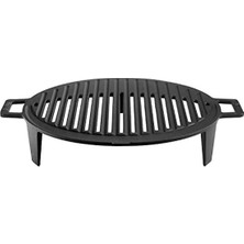Esranın Dünyası Lava Metal Silikon Kulplu Döküm Mangal IZGARASI,22X32