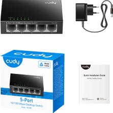 Binbir Göz Bilgisayar Cudy FS105 5 Port 10/100 Yonetılemez Desktop Swıtch Metal Kasa